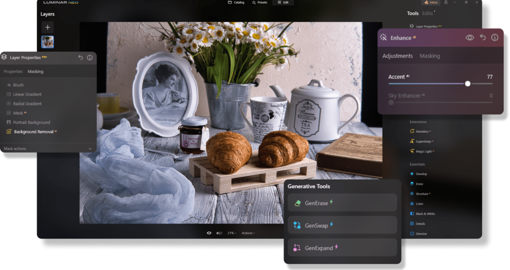 Editing Tools and Features Skylum Review